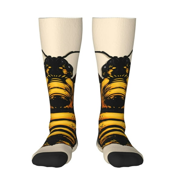 Sikiie Honey Bee Knee Socks, High Socks Long Stretchy Sock Women Knee High Stocking, Long Socks for Women