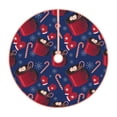 thumbnail image 1 of Sikiie Hot Cocoa Snowflake Mittens Christmas Tree Skirt, Christmas Tree Decorations, Christmas Decor, Tree Mat Decoration(30-48IN)-30", 1 of 6