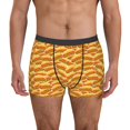 thumbnail image 1 of Sikiie Hot Dogs Print Men's Boxer Briefs, Elastic Waistband Boxer Briefs Leggings-XX-Large, 1 of 5