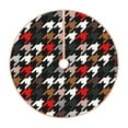 thumbnail image 1 of Sikiie Houndstooth Green Red Nativity Christmas Tree Skirt, Jesus Christian Winter Holiday Tree Mat Decoration(30-48IN)30", 1 of 6