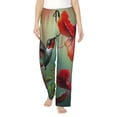 thumbnail image 1 of Sikiie Hummingbird Floral Paradise Women’s Lounge Pants, Lounge Pants Sleep Bottoms, Lounge for Women, Womens Pajama Pants -XX-Large, 1 of 6