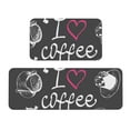 thumbnail image 1 of Sikiie I Love Coffee Kitchen Mat 2 PCS Cushioned Kitchen Rug, Waterproof Non-Slip Kitchen Mats for Kitchen, Floor Home, Sink, Laundry, 1 of 6