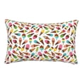 thumbnail image 1 of Sikiie Ice Cream Popsicles Print Plush Pillow Cover, Wrinkle-proof and Stain-resistant Pillow Protector without Pillow Core, Home Decoration-16"x24", 1 of 6