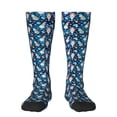 thumbnail image 1 of Sikiie Ice blue old man cute winter Knee Socks, High Socks Long Stretchy Sock Women Knee High Stocking, Long Socks for Women, 1 of 6