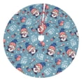 thumbnail image 1 of Sikiie Independence With Gnome 30-48 inches {designName} Print Christmas Tree Skirt Snowman Xmas Tree Skirt with Edge Christmas Decorations for Holiday Party, 1 of 7