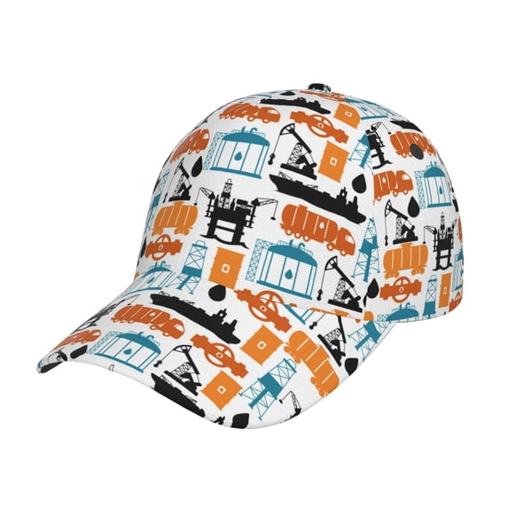 Sikiie Industrial Transportations Unisex Vintage Washed Unstructured Baseball Cap Soft Cap Adjustable Unisex Baseball Hat Dad Hat