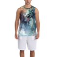 thumbnail image 1 of Sikiie Ink Style Wave Dragon Basketball Jersey Reversible Men's Mesh Athletic Sports Shirts Training Practice S-4XL, 1 of 6