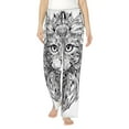 thumbnail image 1 of Sikiie Intricate Cat Mandala Women’s Lounge Pants, Lounge Pants Sleep Bottoms, Lounge for Women, Womens Pajama Pants -XX-Large, 1 of 6