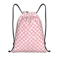 thumbnail image 1 of Sikiie Irregular Plaid Drawstring Backpack Drawstring Bags, Draw String Back Bag for Sports, Gym, Travel, Swimming, Beach-Small, 1 of 6