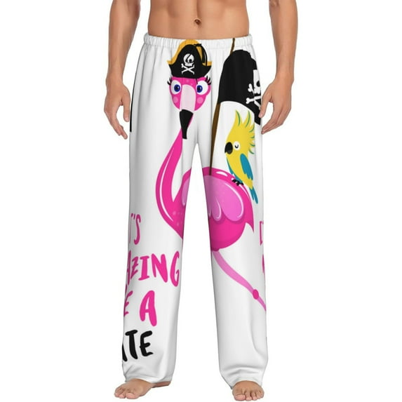 Sikiie It'S Flamazing To Be A Pirate Pajama Pants Men, PJ Bottoms, Sleep & Lounge Pants-XX-Large
