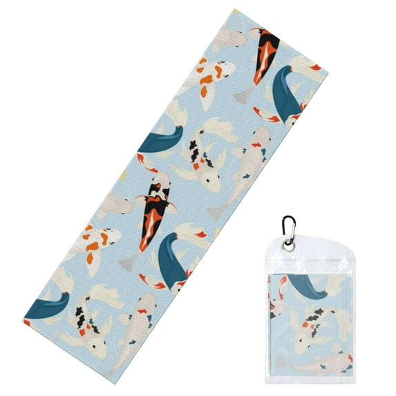 Sikiie Japanese Carps Cooling Towel Sport Ice Towel Quick Dry Cold Blanket Sweat Absorption Microfiber Instant Chilly Towel for Exercise