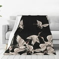 thumbnail image 1 of Sikiie Japanese White Crane Ultra-Soft Micro flannel Blanket Luxury All Seasons Warm Blanket for Bedding Sofa and Travel (4 sizes)-40"x30", 1 of 7