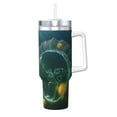 thumbnail image 1 of Sikiie Jelly Fish Insulated Stainless Water Bottle Lid Travel Mug Cup Insulated Tumblers Cup 40oz Ice Bully With Handle, 1 of 8