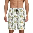 thumbnail image 1 of Sikiie Jungle Animal Mens Pajama Shorts, Lounge Pant, Men's shorts，Sleep Pj Shorts for Men-4X-Large, 1 of 6