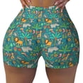 thumbnail image 1 of Sikiie Jungle Animals Print Workout Shorts Women Scrunch Butt Gym Shorts Seamless High Waist Tummy Control Yoga Biker Athletic Shorts, 1 of 5