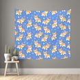 thumbnail image 1 of Sikiie Kawaii Corgi tapestry wall hanging home decor for bedrooms, living rooms, dorms 60x51in, 1 of 6