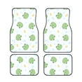 thumbnail image 1 of Sikiie Kawaii Frogs Car Foot Mat Set of 4 Pieces Basics Universal Fit Rubber Carpet Floor Mats For Car SUV Van & Truck, 26.8"L x 17.3"W (Front), 13"L x 17.3"W(Rear), 1 of 6