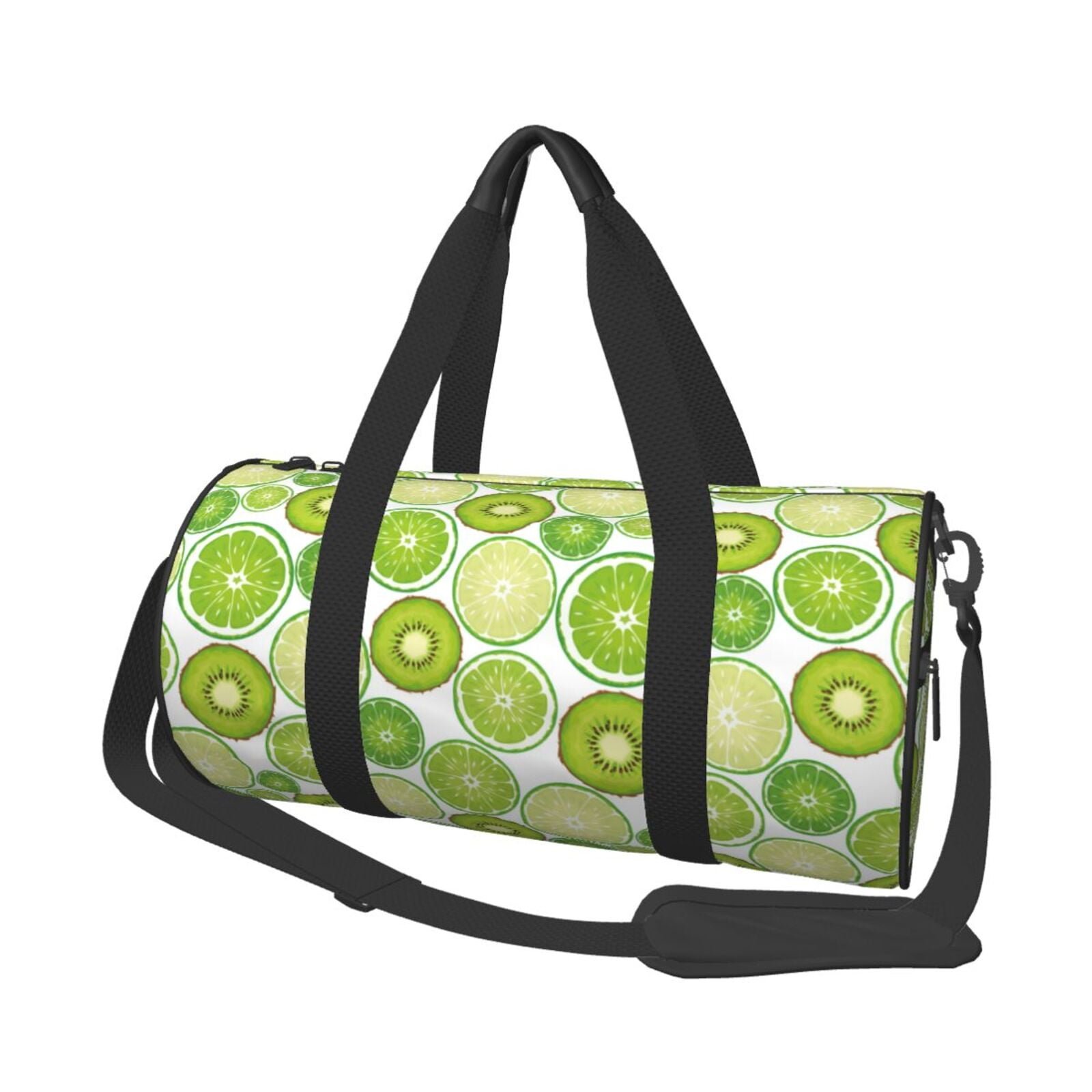 Sikiie Kiwi Lemon Duffel Bag, Travel Bag, Sports Gym Bag - Ideal for Sports, Gym, Overnight Stays