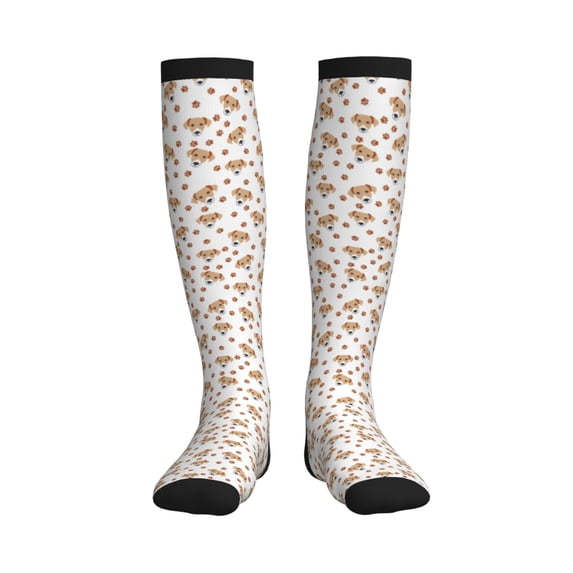 Sikiie Labrador Retriever Dog 1 Pairs Compression Socks for Men and Women 15-20 mmHg Running Support Socks