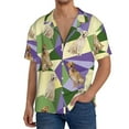 thumbnail image 1 of Sikiie Labrador Retriever Dog Men's Wrinkle Free Untucked Cuban Shirt Business Casual Button Down Shirts Short Sleeve ShirtMedium, 1 of 5