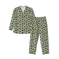 thumbnail image 1 of Sikiie Ladybugs 3 Mens Pajama Set, Soft Warm Long Sleeve Sleepwear, Cozy Button-Down Pjs for Men-XX-Large, 1 of 7