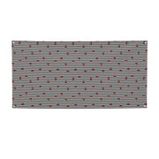 Sikiie Ladybugs on Black and White Striped Custom Banners and Signs Customize Outdoor, Personalized Banner with Logo Text for Party Birthday, Customized Banner Decoration-Small