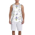 thumbnail image 1 of Sikiie Lavender Flowers Basketball Jersey Reversible Men's Mesh Athletic Sports Shirts Training Practice S-4XL4X-Large, 1 of 6