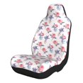 Sikiie Lavender Flowers Car Seat Covers 2PCs Front Car Seat Covers