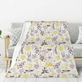 thumbnail image 1 of Sikiie Lavender Flowers Cozy Flannel Fleece Throw Blanket: Lightweight & Thick for All Seasons - Perfect for Women, Men, & Kids"40"x30", 1 of 6