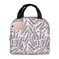 thumbnail image 1 of Sikiie Lavender Flowers Lunch Bag for Women & Men Adult Insulated Lunch Box, Food Lunch Containers Lunch Tote Bags for Work, Travel, Outdoor, 1 of 8