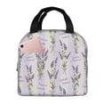 thumbnail image 1 of Sikiie Lavender Flowers Lunch Bag for Women & Men Adult Insulated Lunch Box, Food Lunch Containers Lunch Tote Bags for Work, Travel, Outdoor, 1 of 8