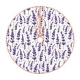 thumbnail image 1 of Sikiie Lavender Flowers Nativity Christmas Tree Skirt, Jesus Christian Winter Holiday Tree Mat Decoration(30-48IN)36", 1 of 6