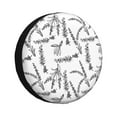 thumbnail image 1 of Sikiie Lavender Flowers PVC Leather Spare Tire Wheel Cover Spare Tire Cover, for Car Truck SUV Camper Trailer Universal Fit(14-17in)-16 inch, 1 of 6