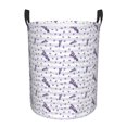 thumbnail image 1 of Sikiie Lavender Flowers Print Round Dirty Clothes Basket, Waterproof Standing Foldable Storage Basket, for Laundry Room, Bedroom, Bathroom Storage-Small, 1 of 6