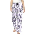 thumbnail image 1 of Sikiie Lavender Flowers Women’s Ultra-Soft Comfy Lounge Pants Sleepwear Comfy Lounge Pants Drawstring Sleep Bottoms with PocketsXX-Large, 1 of 6