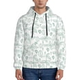 thumbnail image 1 of Sikiie Leaf Print Men's Hoodie, Essentials Hoodie, Sweatshirt, Pullover Hooded Sweatshirt for Men-4X-Large, 1 of 7