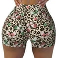 thumbnail image 1 of Sikiie Leopard Dots Print Workout Shorts Women Scrunch Butt Gym Shorts Seamless High Waist Tummy Control Yoga Biker Athletic Shorts, 1 of 5