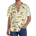 thumbnail image 1 of Sikiie Leopard Print Men's Wrinkle Free Untucked Cuban Shirt Business Casual Button Down Shirts Short Sleeve ShirtLarge, 1 of 5