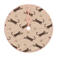 thumbnail image 1 of Sikiie Leopard Print Nativity Christmas Tree Skirt, Jesus Christian Winter Holiday Tree Mat Decoration(30-48IN)30", 1 of 6