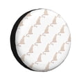 thumbnail image 1 of Sikiie Leopard Print PVC Leather Spare Tire Wheel Cover Spare Tire Cover, for Car Truck SUV Camper Trailer Universal Fit(14-17in)-17 inch, 1 of 6