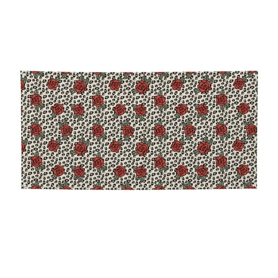 Sikiie Leopard Print Rose Custom Banners and Signs Customize Outdoor, Personalized Banner with Logo Text for Party Birthday, Customized Banner Decoration-Medium