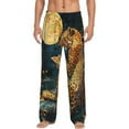 thumbnail image 1 of Sikiie Leopard Reading Tarot Cards Pajama Pants Men, PJ Bottoms, Sleep & Lounge Pants-Large, 1 of 6