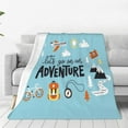 thumbnail image 1 of Sikiie Let's Go on an Adventure Ultra-Soft Micro flannel Blanket Luxury All Seasons Warm Blanket for Bedding Sofa and Travel (4 sizes)-80"x60", 1 of 7