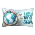 Sikiie Let's go Travel Around the World Pillow Covers, Throw Pillow