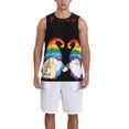 thumbnail image 1 of Sikiie Lgbt Gnome Basketball Jersey Reversible Men's Mesh Athletic Sports Shirts Training Practice S-4XLSmall, 1 of 6