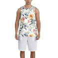 thumbnail image 1 of Sikiie Lilies Flowers Basketball Jersey Reversible Men's Mesh Athletic Sports Shirts Training Practice S-4XLX-Large, 1 of 6