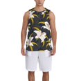 thumbnail image 1 of Sikiie Lilies Flowers Basketball Jersey Reversible Men's Mesh Athletic Sports Shirts Training Practice S-4XLXX-Large, 1 of 6