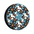 thumbnail image 1 of Sikiie Lilies Flowers PVC Leather Spare Tire Wheel Cover Spare Tire Cover, for Car Truck SUV Camper Trailer Universal Fit(14-17in)-14 inch, 1 of 6