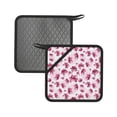 thumbnail image 1 of Sikiie Lilies Flowers Pot Holders Kitchen Insulation Mats Heat Resistant Pot-Holder Oven Anti-Scald Pads for Cooking Baking, 7.1*7.1inch, 1 of 8