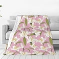 thumbnail image 1 of Sikiie Lilies Flowers Ultra-Soft Micro flannel Blanket Luxury All Seasons Warm Blanket for Bedding Sofa and Travel (4 sizes)-50"x40", 1 of 7